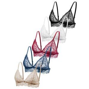 RAYCHIC Six Lace Bralettes with Laundry Bag